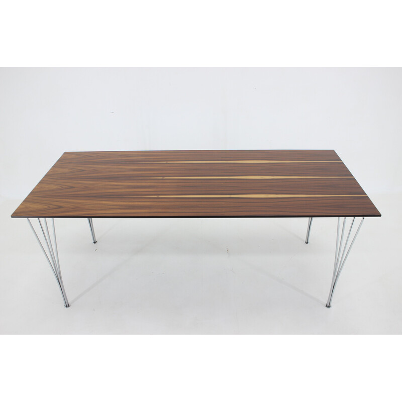 Mesa de comedor rectangular vintage de Piet Hein, Bruno Mathsson y Arne Jacobsen para Friz Hansen, años 80