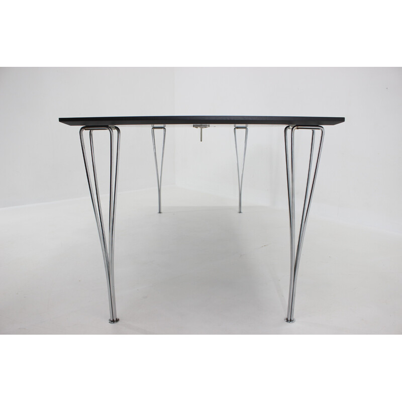 Vintage rectangular dining table by Piet Hein, Bruno Mathsson and Arne Jacobsen for Friz Hansen, 1980s