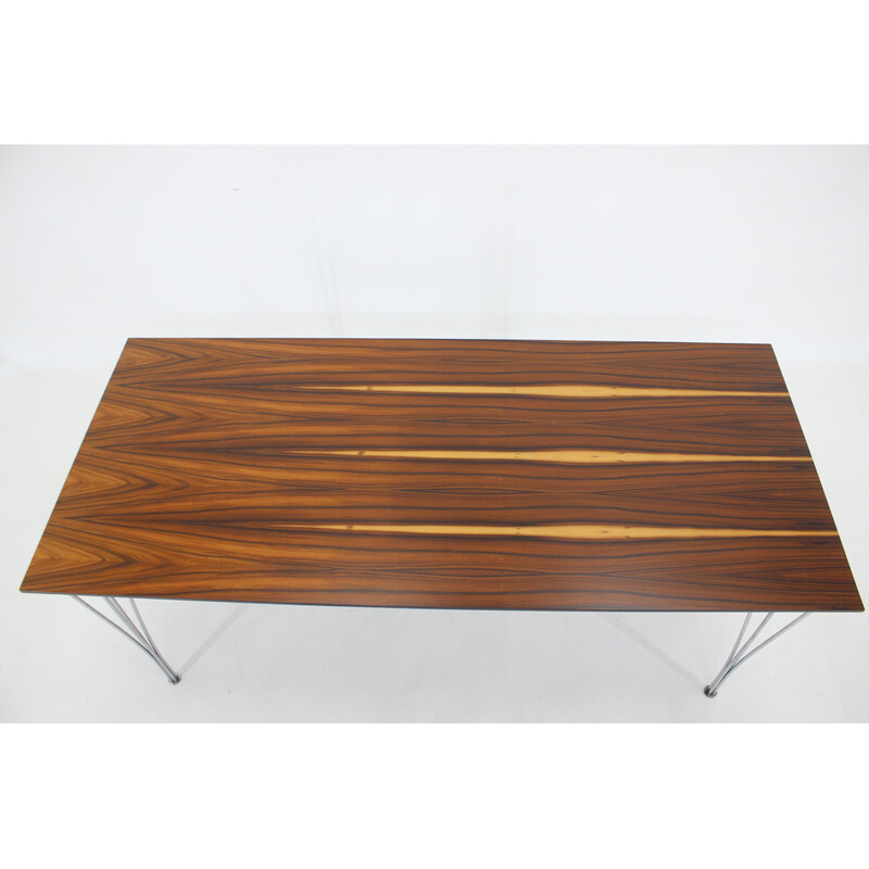 Vintage rectangular dining table by Piet Hein, Bruno Mathsson and Arne Jacobsen for Friz Hansen, 1980s