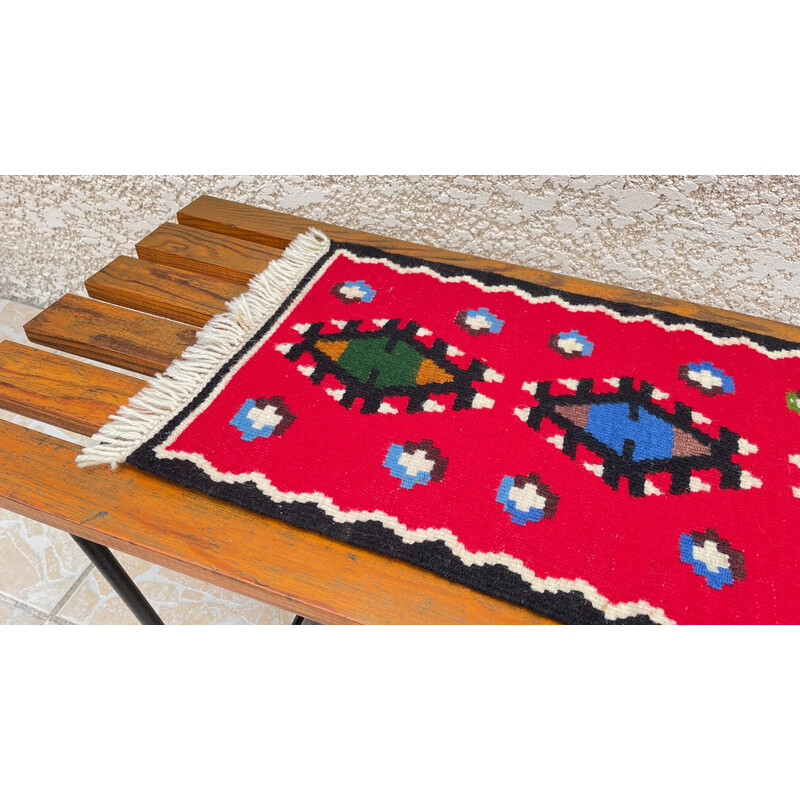 Rolakan Scandinavisch vintage wollen tapijt