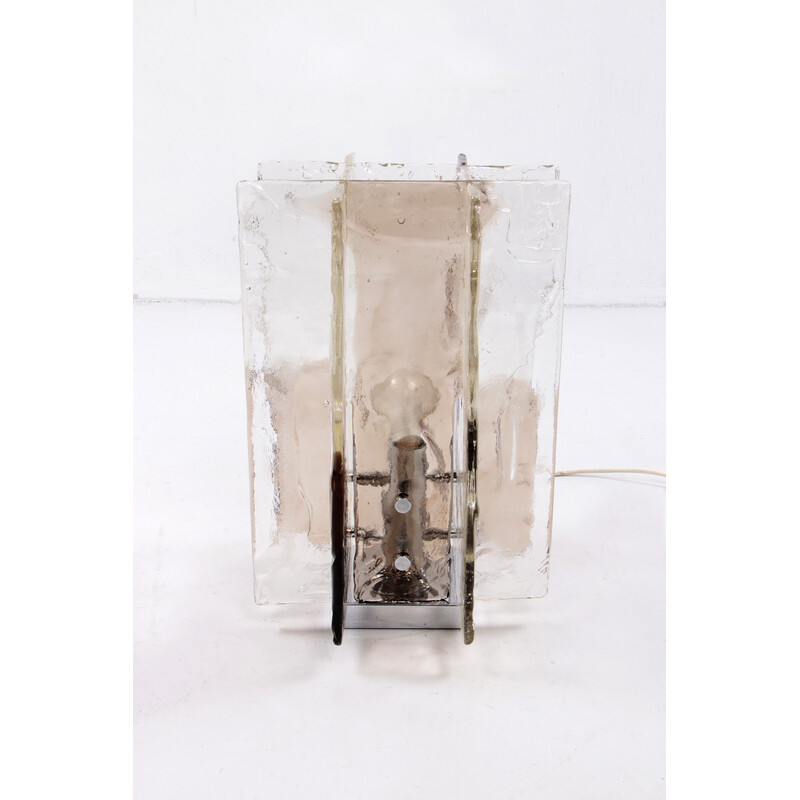Lámpara de sobremesa vintage en cristal de Murano por Carlo Nason para Mazzega, años 70