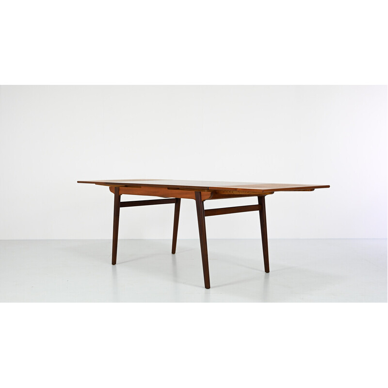 Danish vintage extendable table by Hans J. Wegner