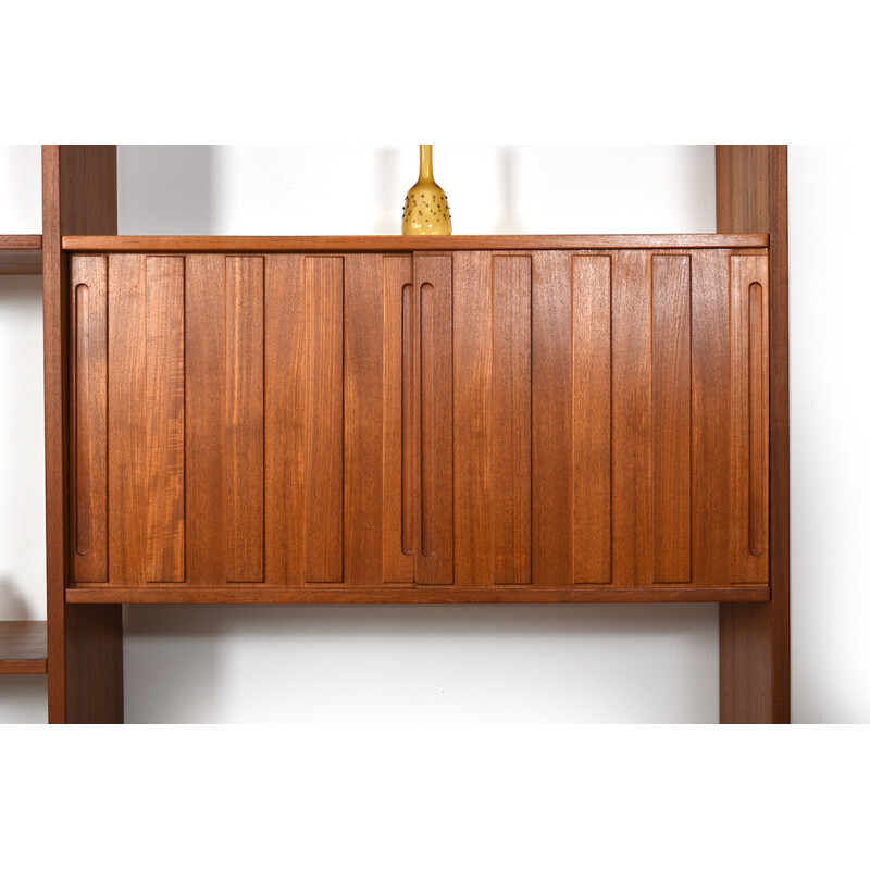 Vintage Ry100 wall system in teak by Hans J. Wegner for Ry Møbler, Denmark 1960s