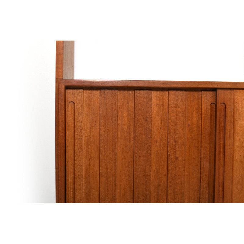 Parete attrezzata vintage Ry100 in teak di Hans J. Wegner per Ry Møbler, Danimarca 1960