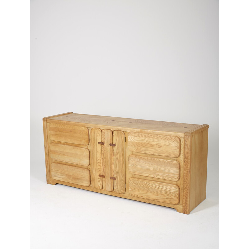 Vintage pine highboard by Stanley, 1970s