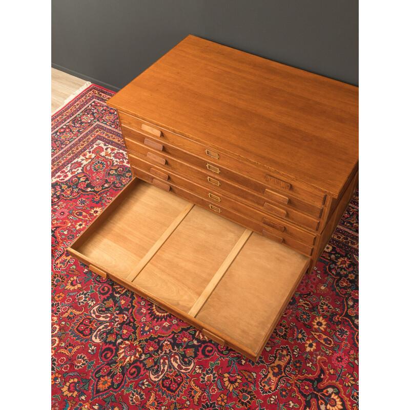 Vintage chest of drawers in oakwood veneer, Germany 1950s