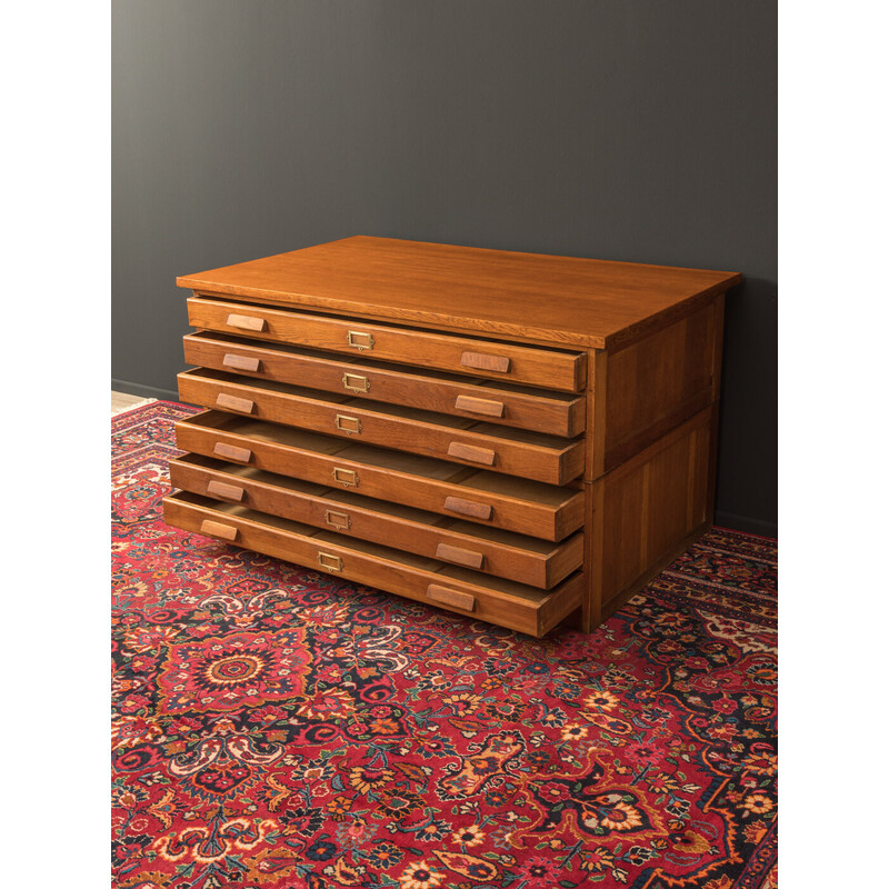 Vintage chest of drawers in oakwood veneer, Germany 1950s