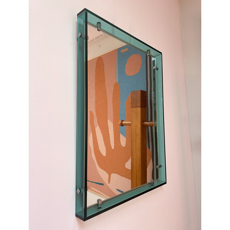 Rechteckiger Spiegel aus der Mitte des Jahrhunderts, Modell 2014 von Max Ingrand für Fontana Arte, 1960