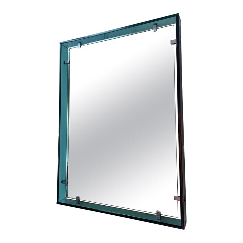 Espejo rectangular de mediados de siglo modelo 2014 de Max Ingrand para Fontana Arte, 1960