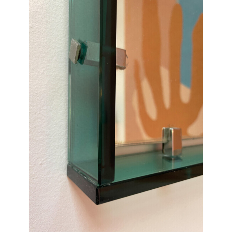 Rechteckiger Spiegel aus der Mitte des Jahrhunderts, Modell 2014 von Max Ingrand für Fontana Arte, 1960