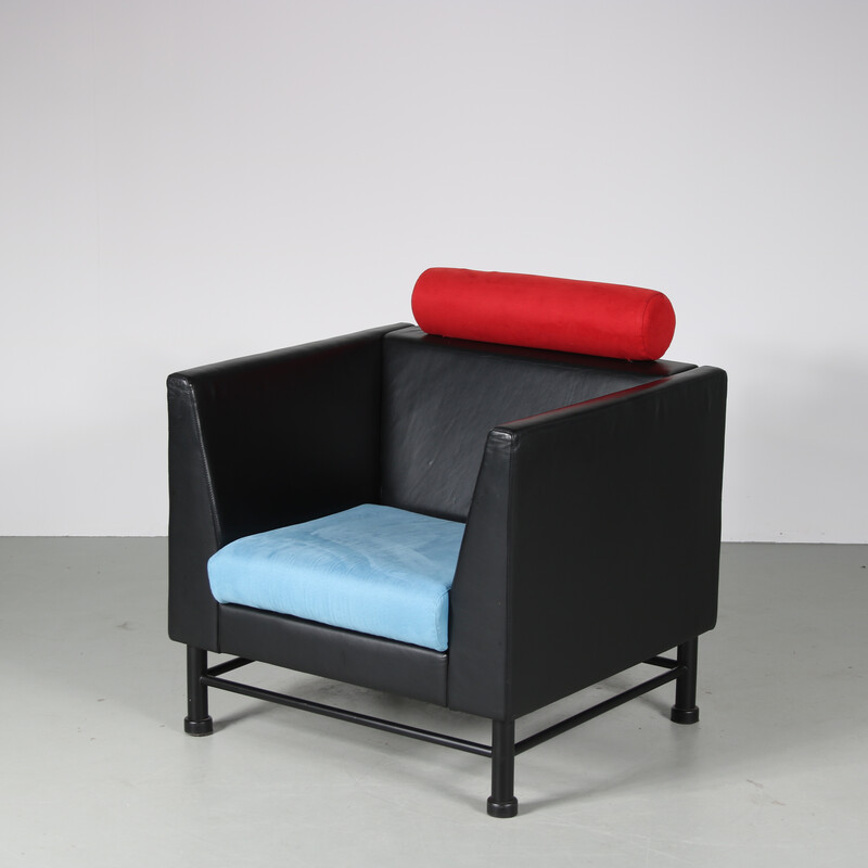 Pair of vintage "East Side" armchairs by Ettore Sottsass for Knoll International, USA 1980