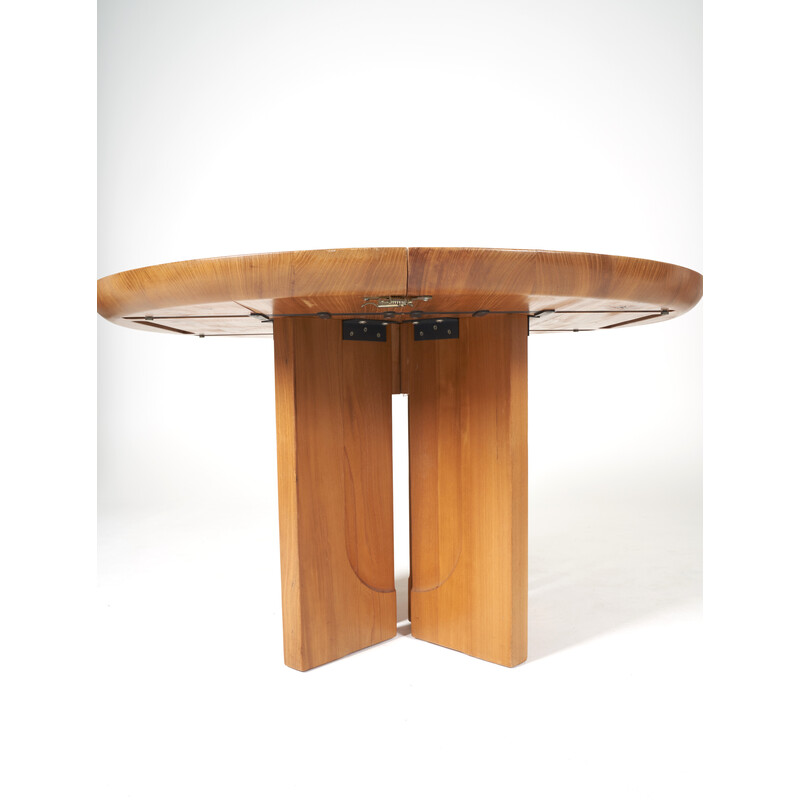 Vintage round table by Luigi Gorgoni, 1980