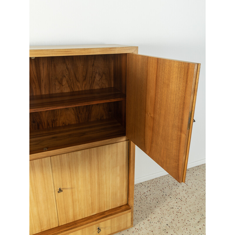 Vintage cabinet in walnut veneer with four doors by Wk Möbel, Germany 1960s