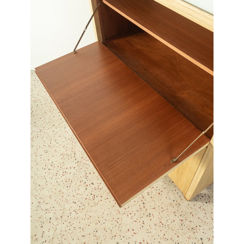 Vintage desk in bleached walnut veneer by Musterring, Germany 1950s