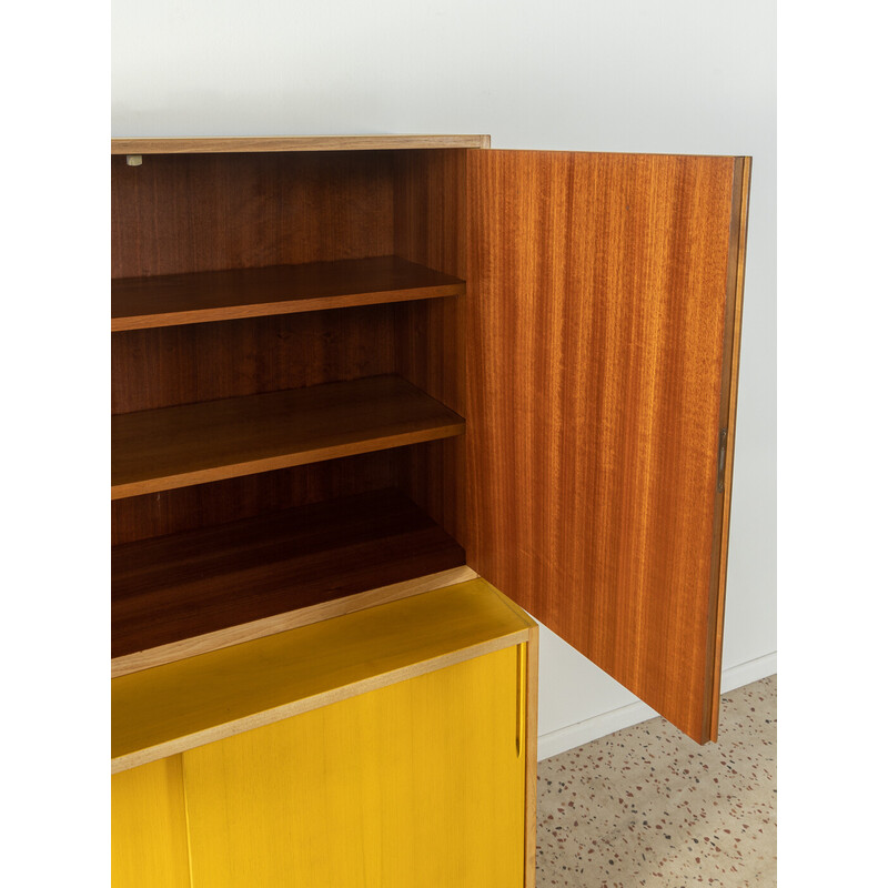 Vintage cabinet in bleached and yellow stained walnut, Germany 1950s