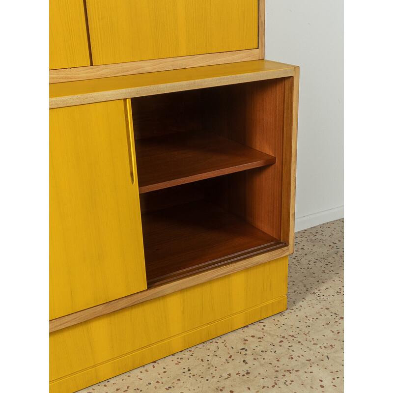 Vintage cabinet in bleached and yellow stained walnut, Germany 1950s