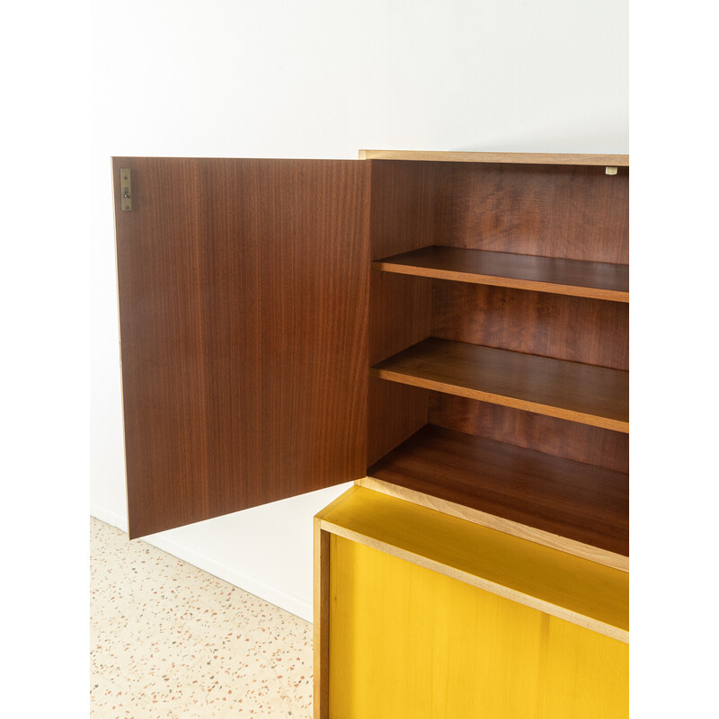 Vintage cabinet in bleached and yellow stained walnut, Germany 1950s