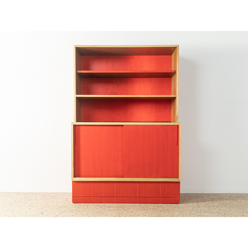 Vintage two-part bookcase with two sliding doors, Germany 1950