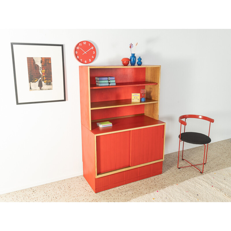 Vintage two-part bookcase with two sliding doors, Germany 1950