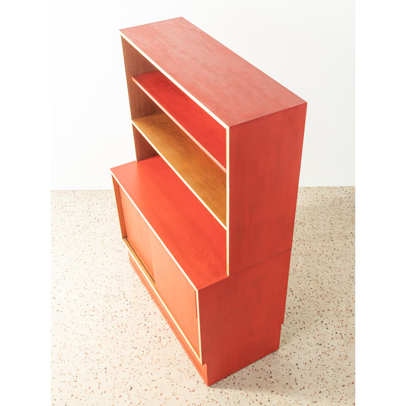 Vintage two-part bookcase with two sliding doors, Germany 1950