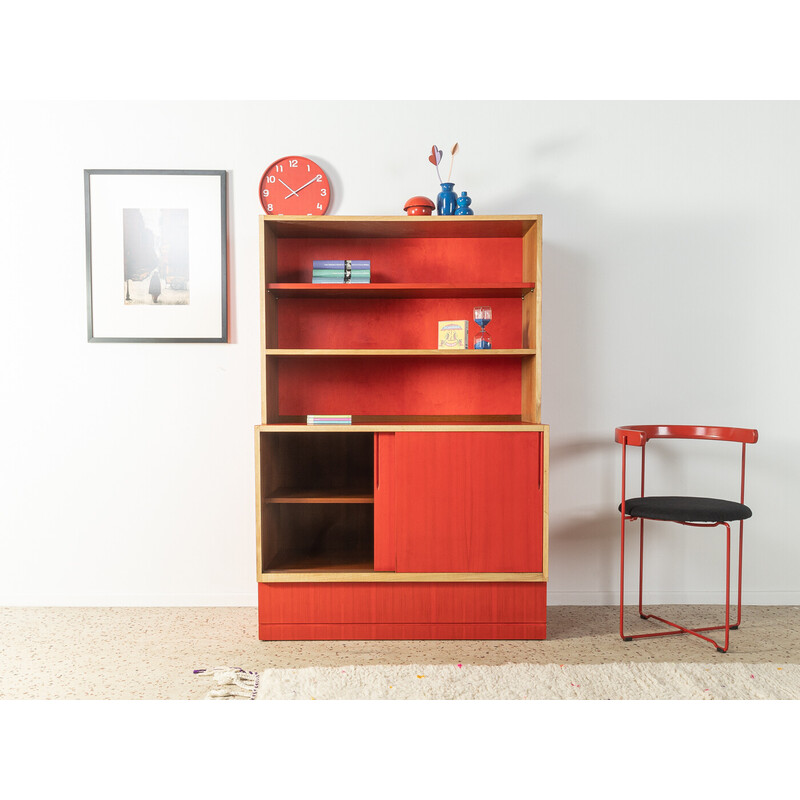 Vintage two-part bookcase with two sliding doors, Germany 1950