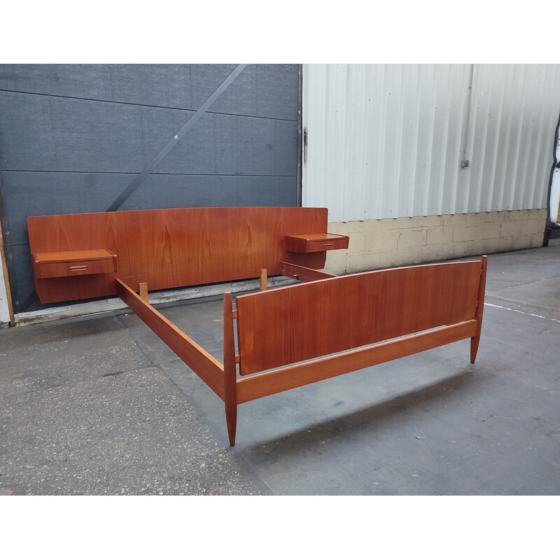 Letto scandinavo vintage in teak