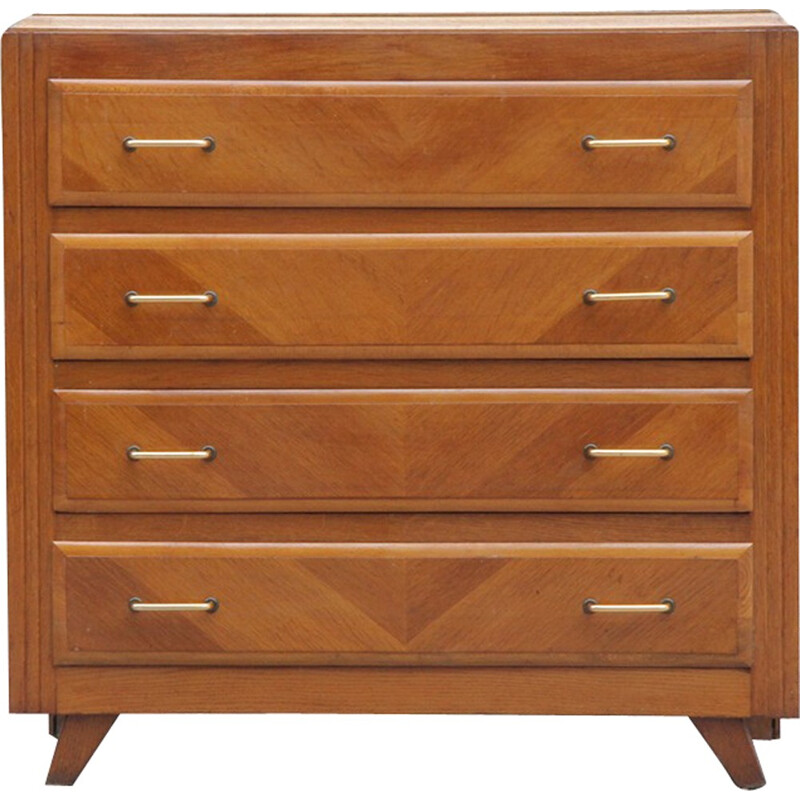 Vintage oakwood chest of drawers -1970s