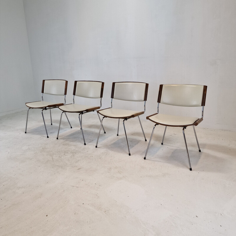 Conjunto de 4 cadeiras de jantar "Badminton" da Nanna Ditzel para Kolds Savvaerk, Dinamarca nos anos 60