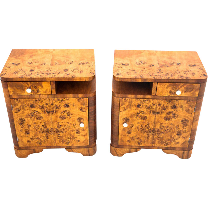 Pair of Art Deco vintage night stands
