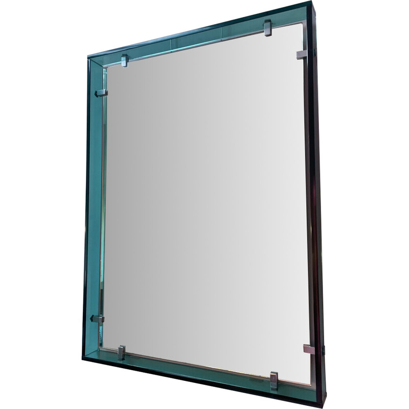 Mid-century rectangular mirror model 2014 by Max Ingrand for Fontana Arte, 1960