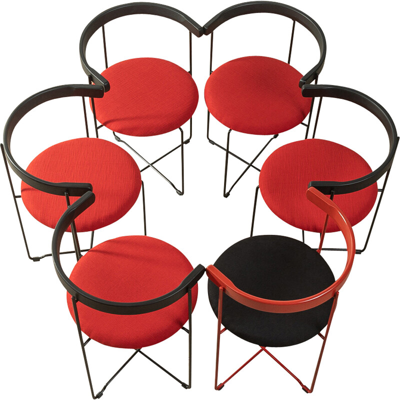Ensemble de 6 chaises vintage "2750 Sóley" par Valdimar Hadarson pour Kusch and Co