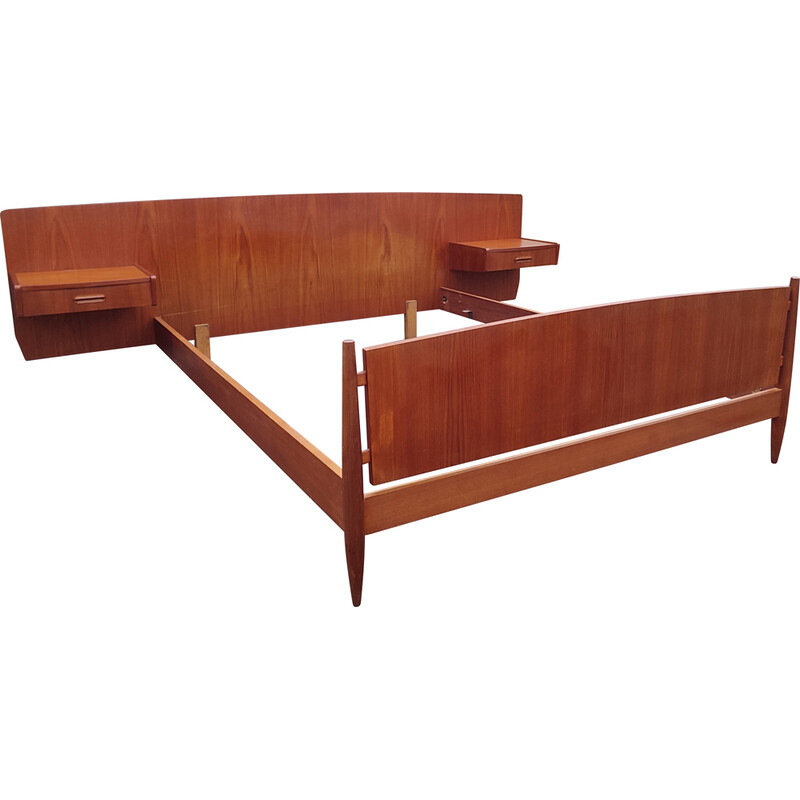 Scandinavian vintage bed in teak