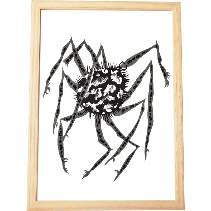 Vintage lithograph "Spider of Nuremberg" by Jean Lurçat, 1975
