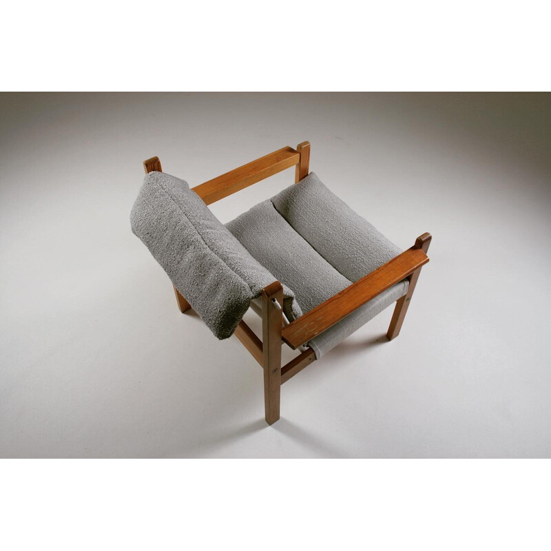 Futurum vintage safari armchair by Rolf Rastad and Adolf Relling for Sørlie Möbler, Norway 1960s