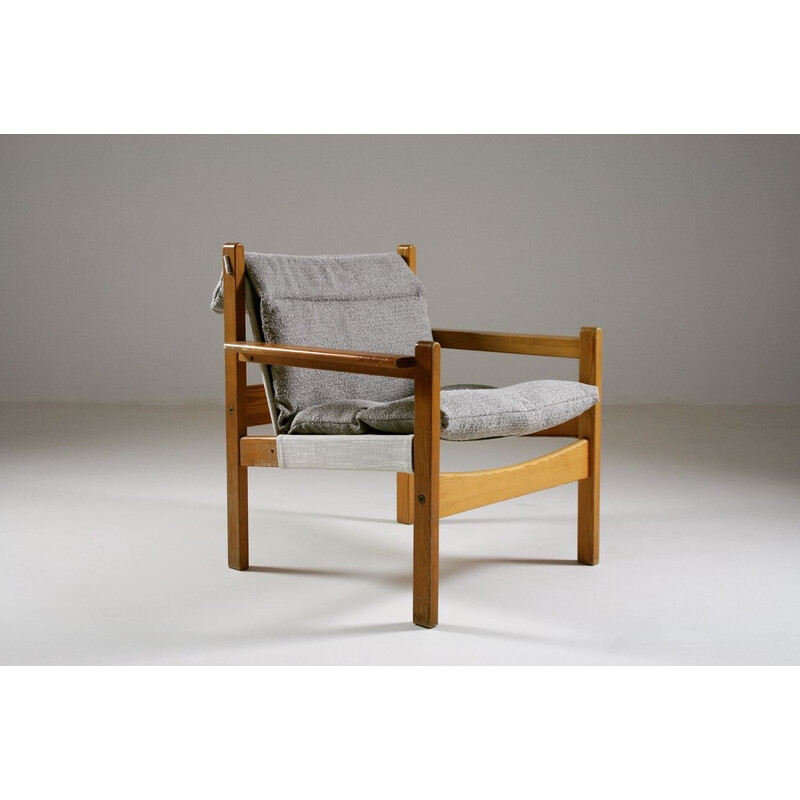 Futurum vintage safari armchair by Rolf Rastad and Adolf Relling for Sørlie Möbler, Norway 1960s