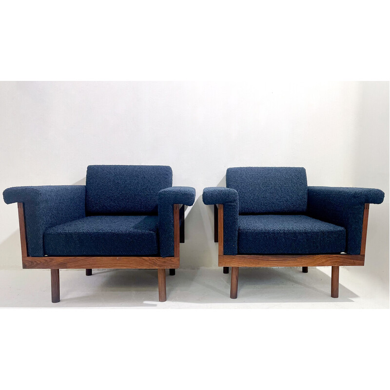 Pair of vintage armchairs by Kazuhide Takahama for Gavina, 1958s