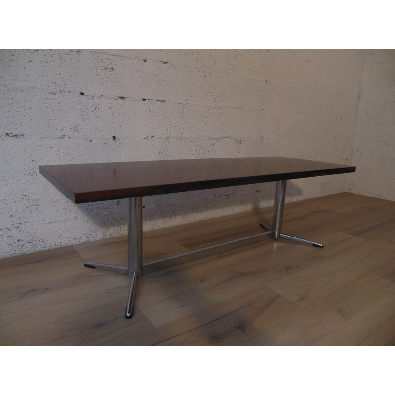 Table basse en placage de palissandre - années 60