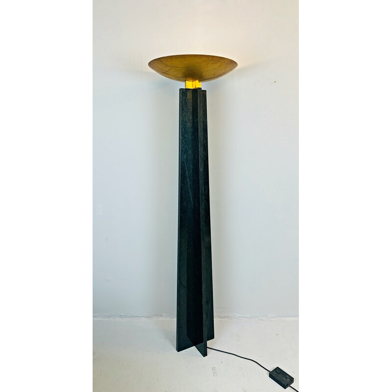 Lámpara de pie vintage de mármol "Wagneriana" de Lella y Massimo Vignelli, Italia