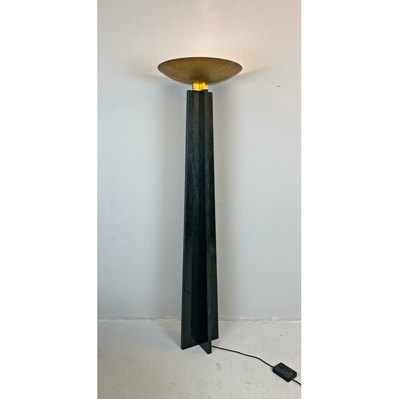 Vintage "Wagneriana" marble floor lamp by Lella and Massimo Vignelli, Italy