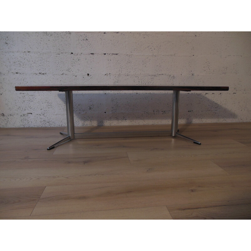 Table basse en placage de palissandre - années 60