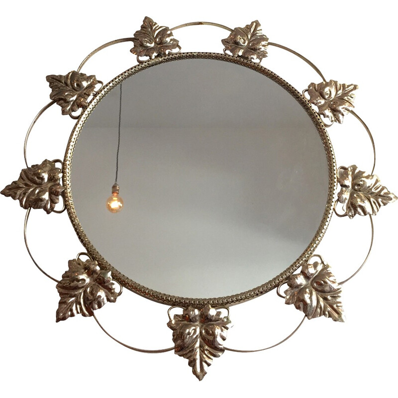Flower-shaped vintage mirror - 1950s