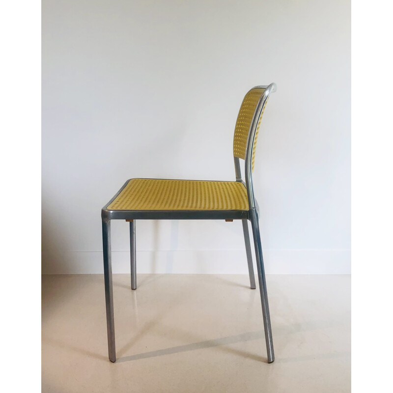 Chaise vintage "Audrey" jaune de Piero Lissoni pour Kartell, Italie 2000