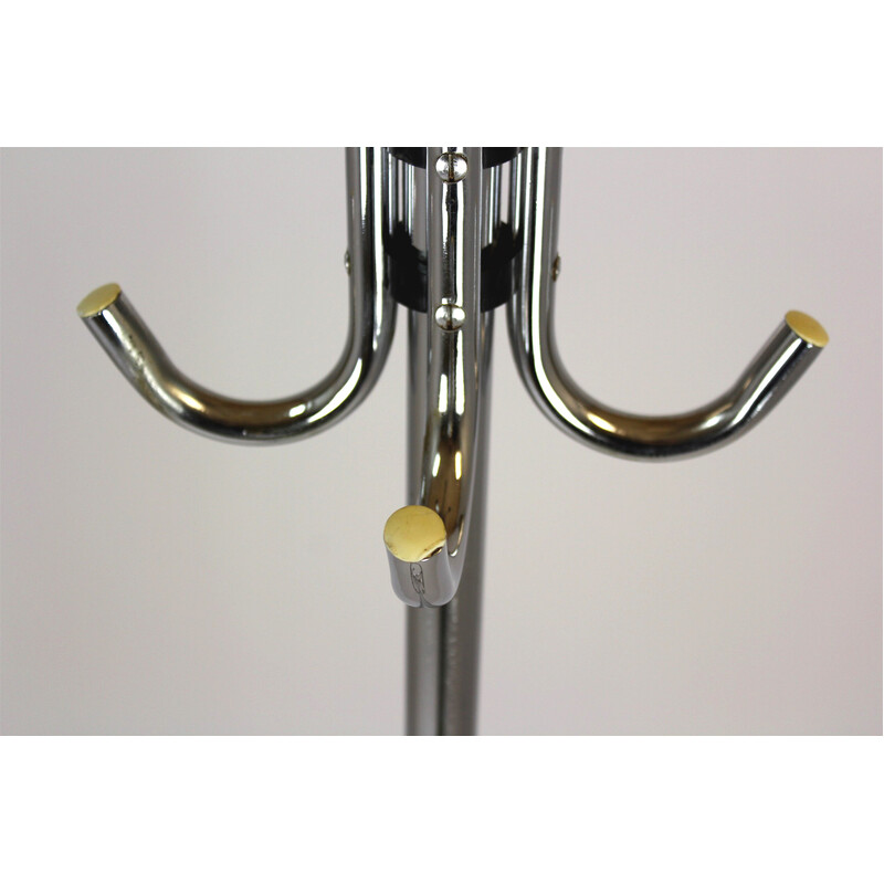 Vintage Bauhaus coat rack in chromed metal, 1930s