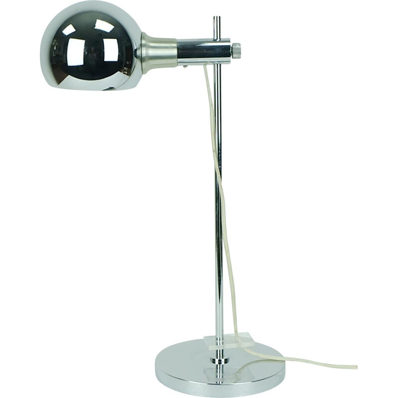 Adjustable desk chrome-plated lamp - 1970s