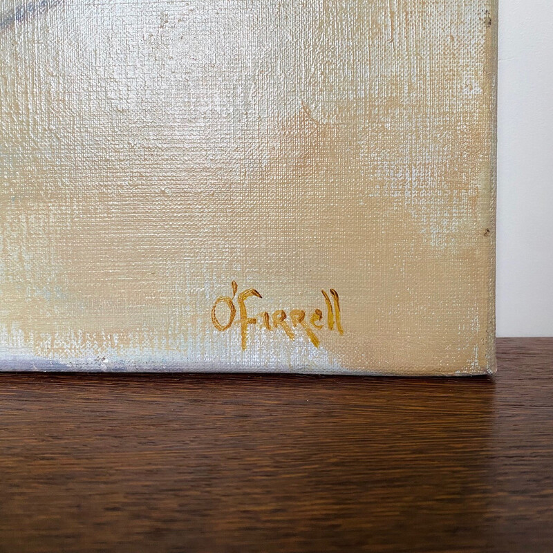 Vintage schilderij "Stilleven met kersen" door Fiona O'Farrell