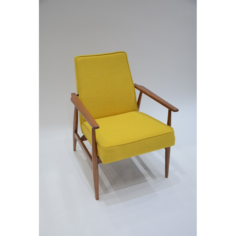 Fauteuil vintage jaune - 1960