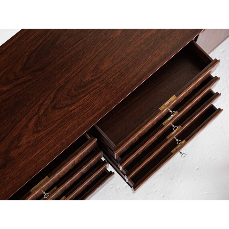 Vintage rosewood sideboard by Ole Wanscher, Denmark 1960s