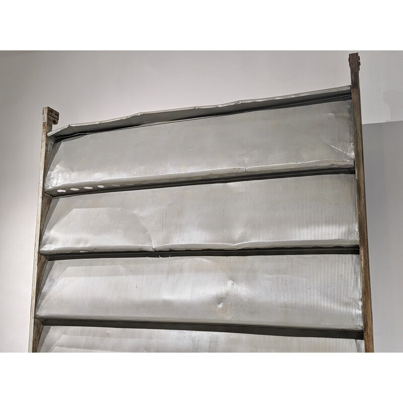 Panel vintage "Onde" en aluminio y madera de Jean Prouvé, 1950