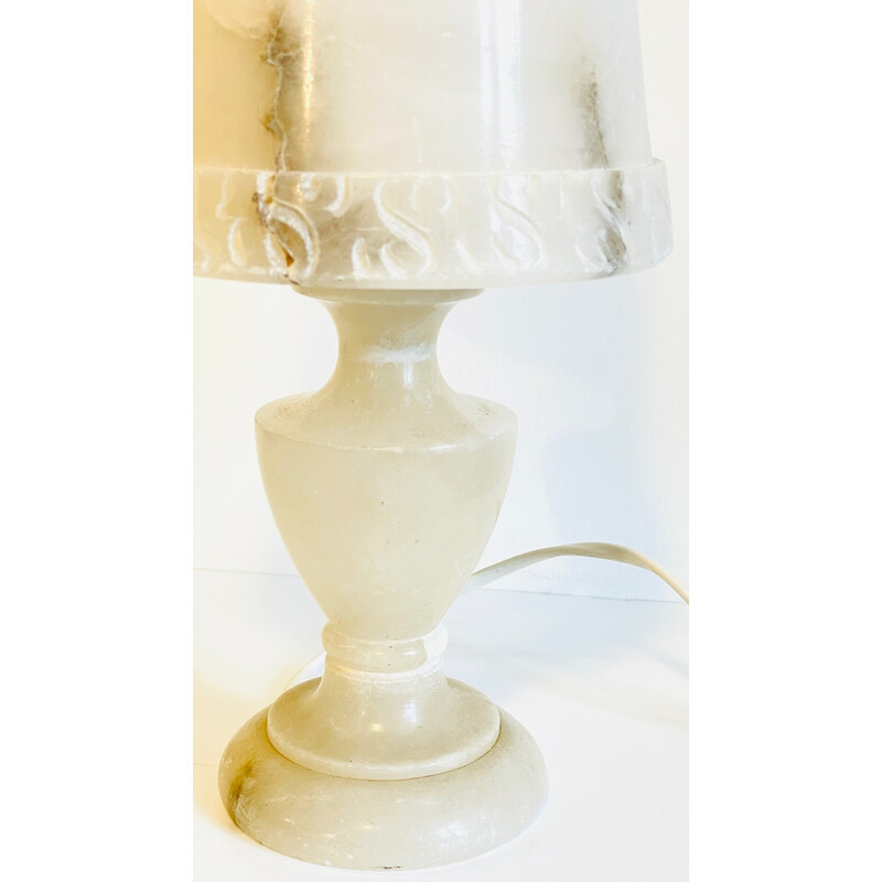 Lámpara geométrica vintage de alabastro, España 1970