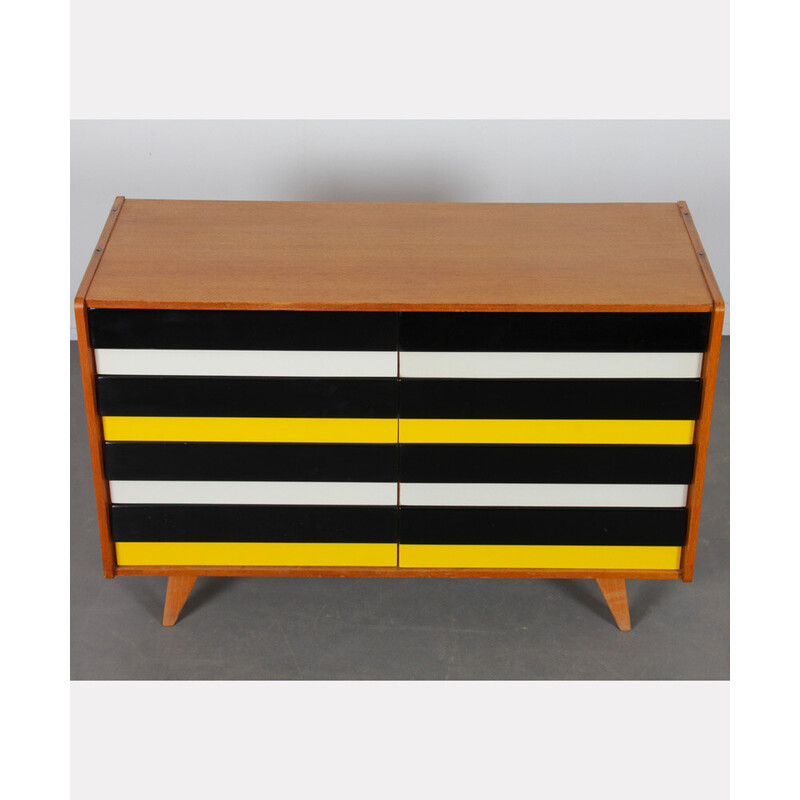 Vintage chest of drawers U-453 in lacquered wood by Jiri Jiroutek for Interier Praha, Czech Republic 1960s